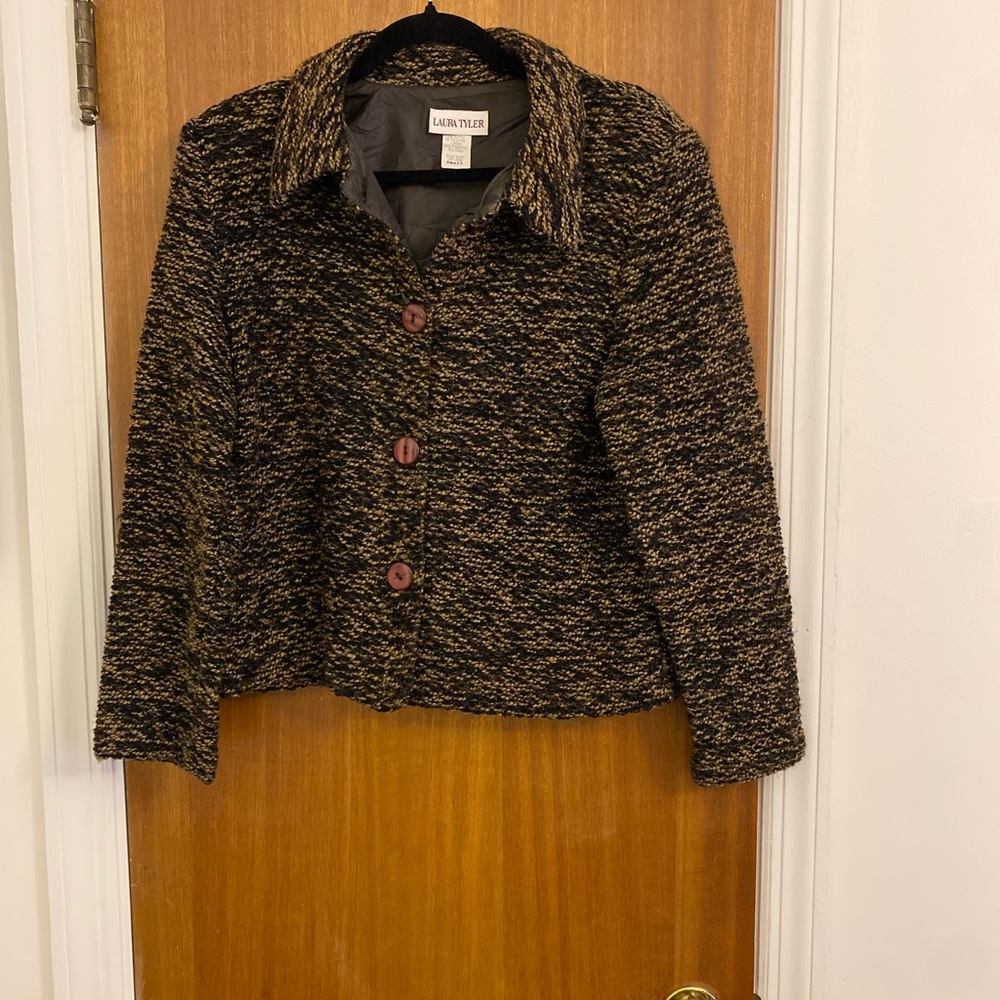 Laura Tyler Vintage Knit Button Up Sweater Cardigan, Size Small